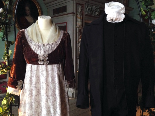 Costumes from Sense and Sensibility 1995. Skokloster castle.